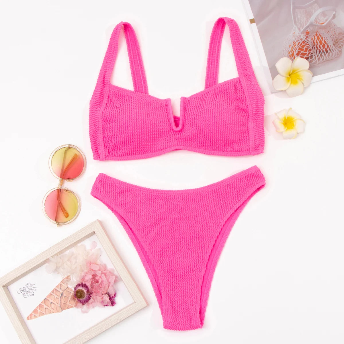 High Waist bikini set Bathing Suit